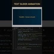 Text Slider Animation HTML CSS