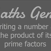 Expressing A Number As The Product Of Its Prime Factors