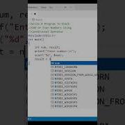 Write A Program To Check Odd Or Even Numbers Using Conditional Operator In C Programming Language