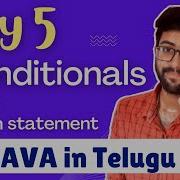 Day 5 Conditionals In Java If Else Switch Java Course In Telugu Vamsi Bhavani
