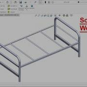 Учебное пособие по SolidWorks Weldments стальная кроватка элемент конструкции обрезка удлинение