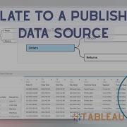 Как присоединиться к опубликованным источникам данных Tableau или установить связь с ними