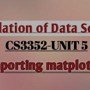 Matplotlib In Foundation Of Data Science Tamil CS3352 FDS Anna University Reg 2021 Fds
