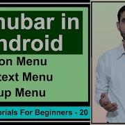 Options Menu In Android Studio Tutorial Popup Menu Context Menu By Deepak 20