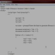 Generating Fibonacci Series Using JavaScript Code