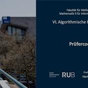 VL Algorithmische Mathematik Für Informatik 25 28 Prüfercodes