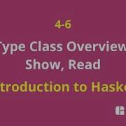 04 06 Type Class Overview Show Read Introduction To Haskell