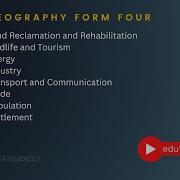 Introduction To Geography Form 4