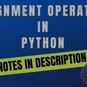 Assignment Operators In Python Python Tutorial For Beginners In Hindi