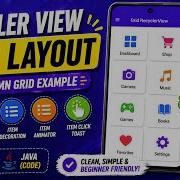 ANDROID RECYCLERVIEW GRIDLAYOUT TUTORIAL IN JAVA