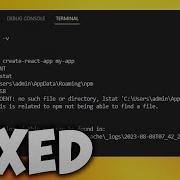 Fix NPX Create React App Not Working In Visual Studio Code Create React App ENOENT Error In VSCode