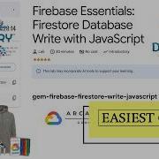 Основы Firebase база данных Firestore запись с помощью JavaScript Gem Firebase Firestore Write