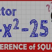Difference Of Squares 2 MINUTE MATH