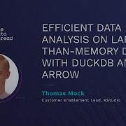 Efficient Data Analysis On Larger Than Memory Data With DuckDB And Arrow