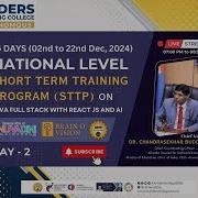 DAY 2 15 Days National Level Short Term Training Program On Java FullStack React