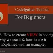 Codeigniter 3 Tutorial Part 6 How To Create View In Codeigniter Why We Use It How To Use It