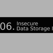 06 Insecure Data Storage IV DIVA