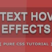 Css3 3d Text Hover Effects Pure Css 3D Text Css3 Text Hover Effects Html Css Effects Tutorial