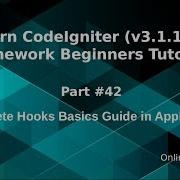 Урок для начинающих по фреймворку CodeIgniter V3 1 10 42 Полные основы хуков в CodeIgniter