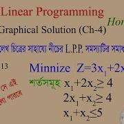 Graphical Solution Of Linear Programming Problem In Bangla Honours 3rd Year Class 1