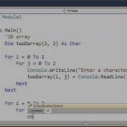 VB 2 Dimensional Array