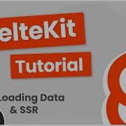 SvelteKit Crash Course Tutorial 8 Loading Data SSR