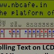 Scrolling Text On LCD By PIC Microcontroller