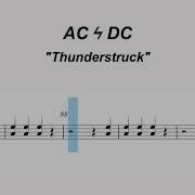 Thunderstruck AC DC Drum Score
