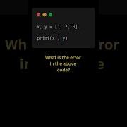 What Is Wrong With This Code Snippet Code Debug Error Python Shorts