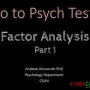 PsychTesting Factor Analysis 1