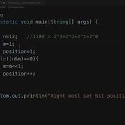 Find First Set Bit Right Most