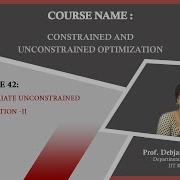 Lecture 42 Multivariate Unconstrained Optimization 2