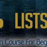 Python Tutorial 6 Lists