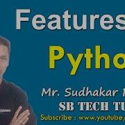 Features Of Python Python Features Python Programming In Telugu