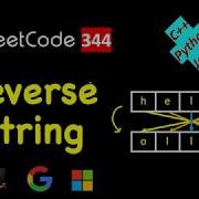 Reverse String LeetCode 344 C Java Python