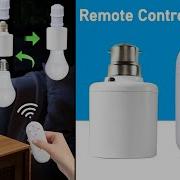 Smart AC220V Wireless Remote Control Lamp Holder With Timing Adjustment Function Smart Light LED Lam