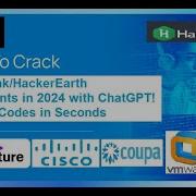Solve HackerRank HackerEarth Coding Assessments With ChatGPT Complete Codes In Seconds By Trick