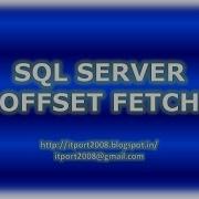 OFFSET FETCH NEXT In SQL Server