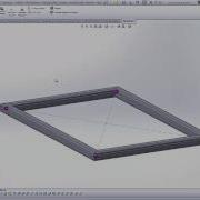 SolidWorks Simulation How To Get A Joint At The Midpoint Of A Structural Member