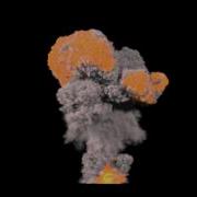 Houdini 12 Pyro Explosion Test Light Scattering