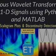 Continuous Wavelet Transform CWT Of 1 D Signals Using Python And MATLAB