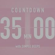 35 Minute Countdown Timer Flip Clock With Simple Beeps