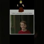 When I Switched From Java To Python Shorts Shortvideo