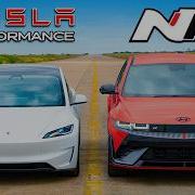 Кто победит в заезде новая Tesla Model 3 Performance или Hyundai IONIQ 5 N