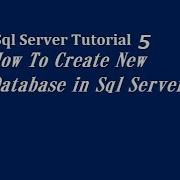How To Create New Database In Sql Server