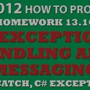 C Programming Challenge 13 10 FormatExceptions C Exception Handling Try Catch Block