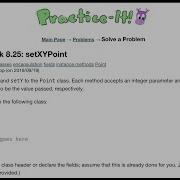 Java Practice It Self Check 8 25 SetXYPoint Classes Encapsulation Fields