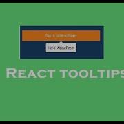 Part 35 React Tutorial React Tooltips Tooltip React Tooltip Library
