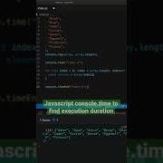 Javascript Console Time To Find Execution Time Of Any Code Block Easily Shorts Js