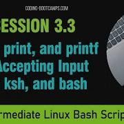 Master Linux Bash Scripting Session 3 3 Echo Print And Printf Accepting Input With Ksh And Bash